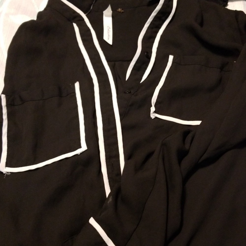 Button up long sleeve top